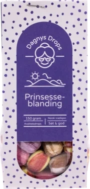 Dagnys Drops-prinsesseblanding Drops med Fyll, 150g Norgodt
