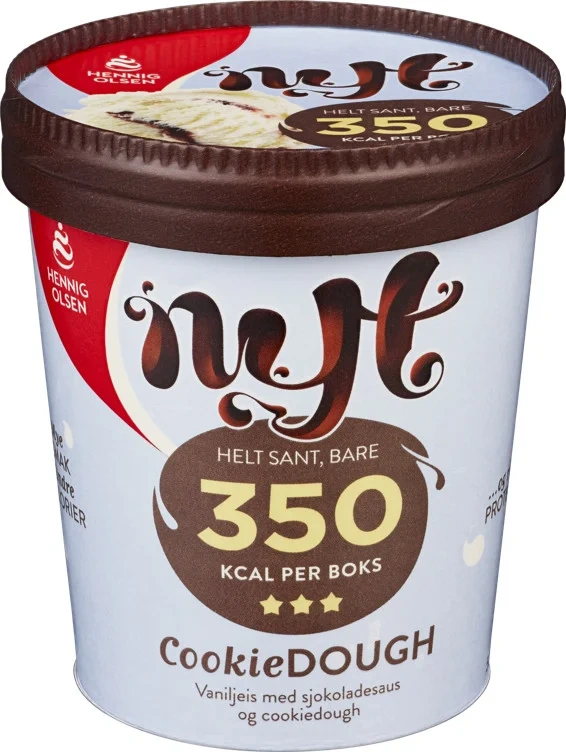 Nyt Iskrem Cookiedough 0,5l Hennig-Olsen