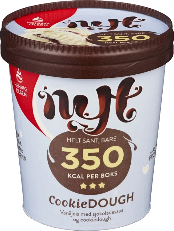 Nyt Iskrem Cookiedough 0,5l Hennig-Olsen