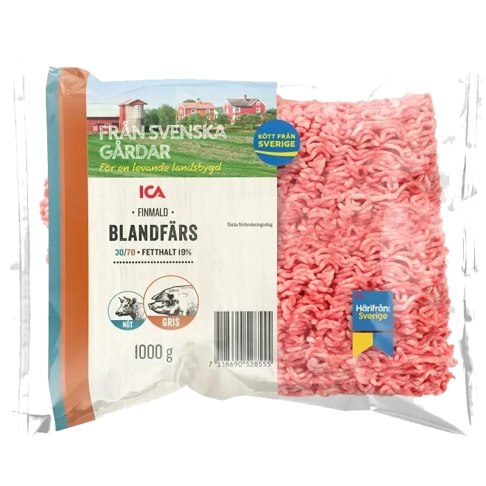 Blandfärs Färsk 30/70 1kg ICA