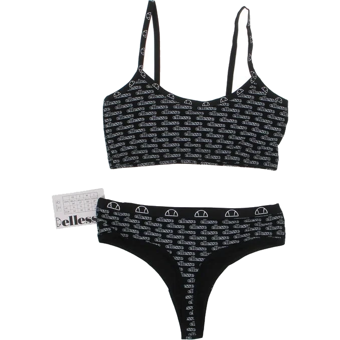 Bralette & Hög String Stl. XS Svart