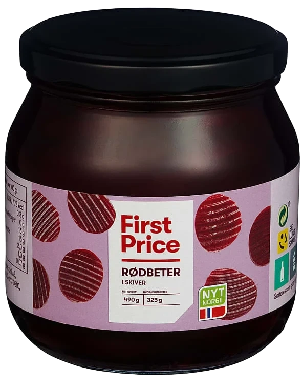 Rødbeter Skivede 530g First Price