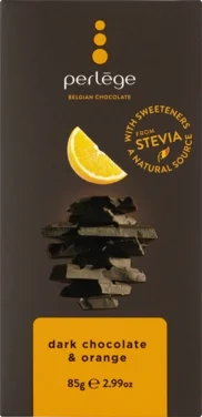 Perlege Mørk Sjokolade & Appelsin med Søtningsmidler 85 g