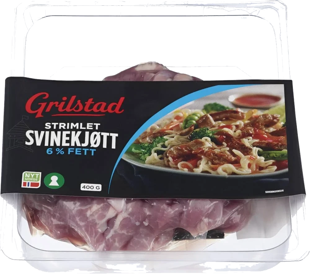 Strimlet svinekjøtt