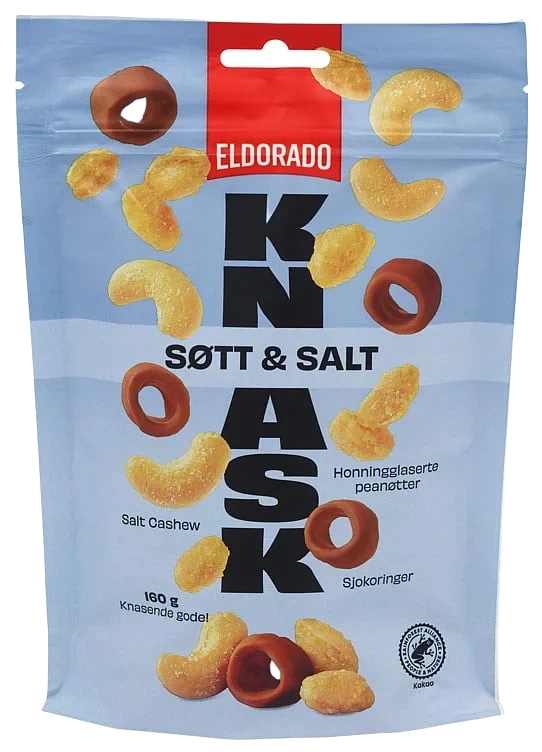 Nøtter Søt&salt 160g Eldorado
