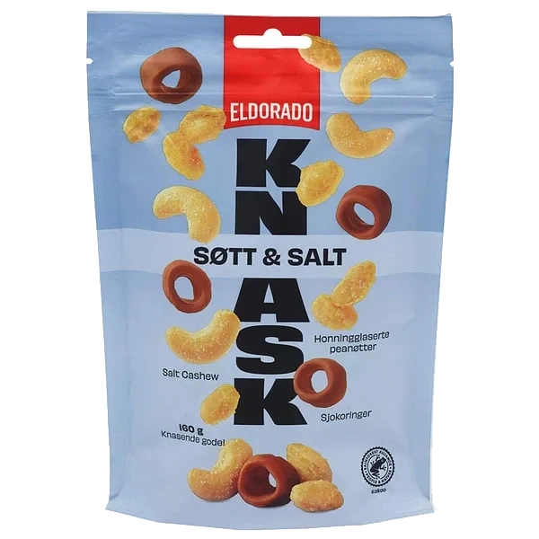Nøtter Søt&salt 160g Eldorado