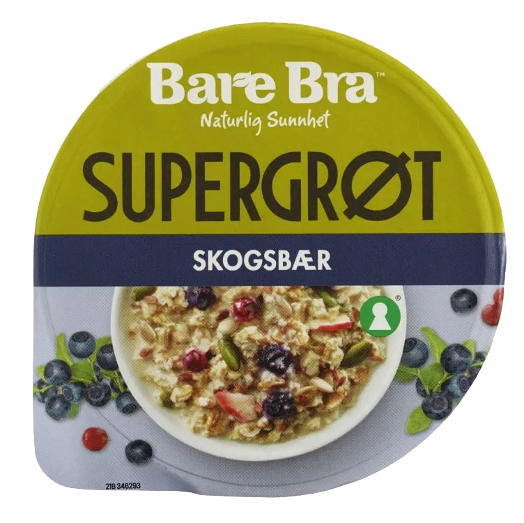 Supergrøt Skogsbær 57g Bare Bra