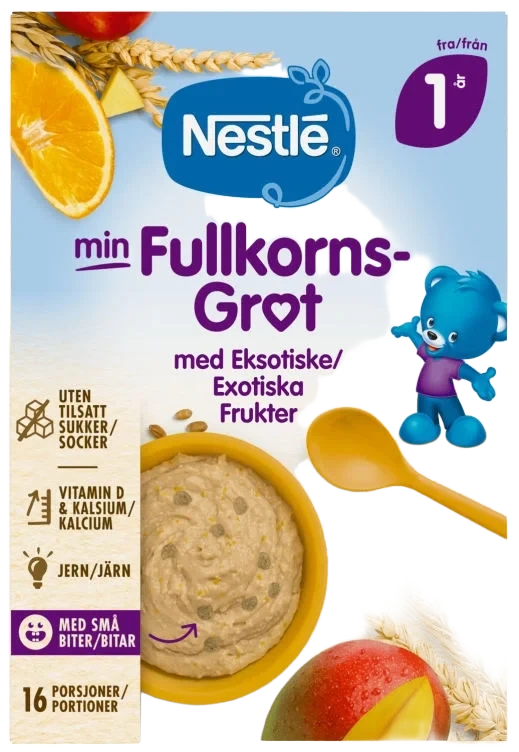 Min Fullkornsgrøt Eksotiske Frukter 1år 410g
