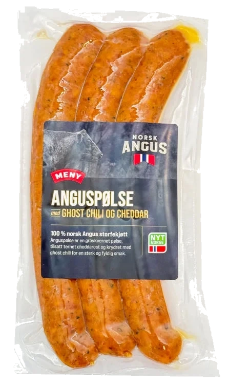 Angus Ghost&Cheddar Pølse 240g Prima Jæren