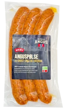 Angus Ghost&Cheddar Pølse 240g Prima Jæren