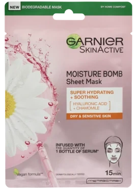 Garnier Skin Active Moisture Bomb Super Hydrating & Soothing Sheet Mask 28g