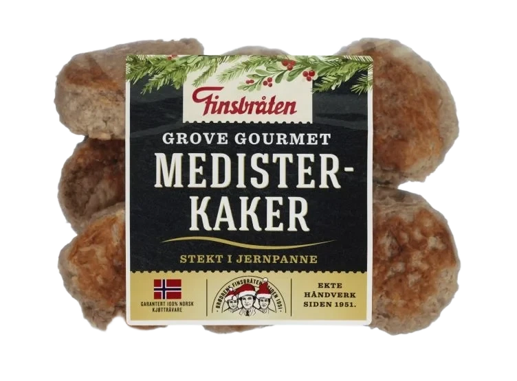 Finsbråten Medisterkaker Grove Pannestekt 440g