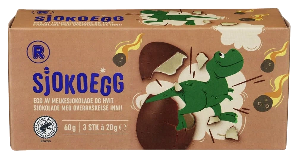 Sjokoegg dinosaur