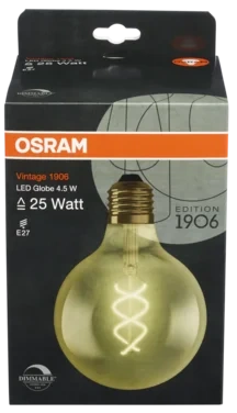 Led Vintage 1906 Classic Globe125 25 Dimbar Klar Gullfarget E27