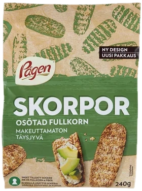 Skorpor Fullkorn 240g Pågen