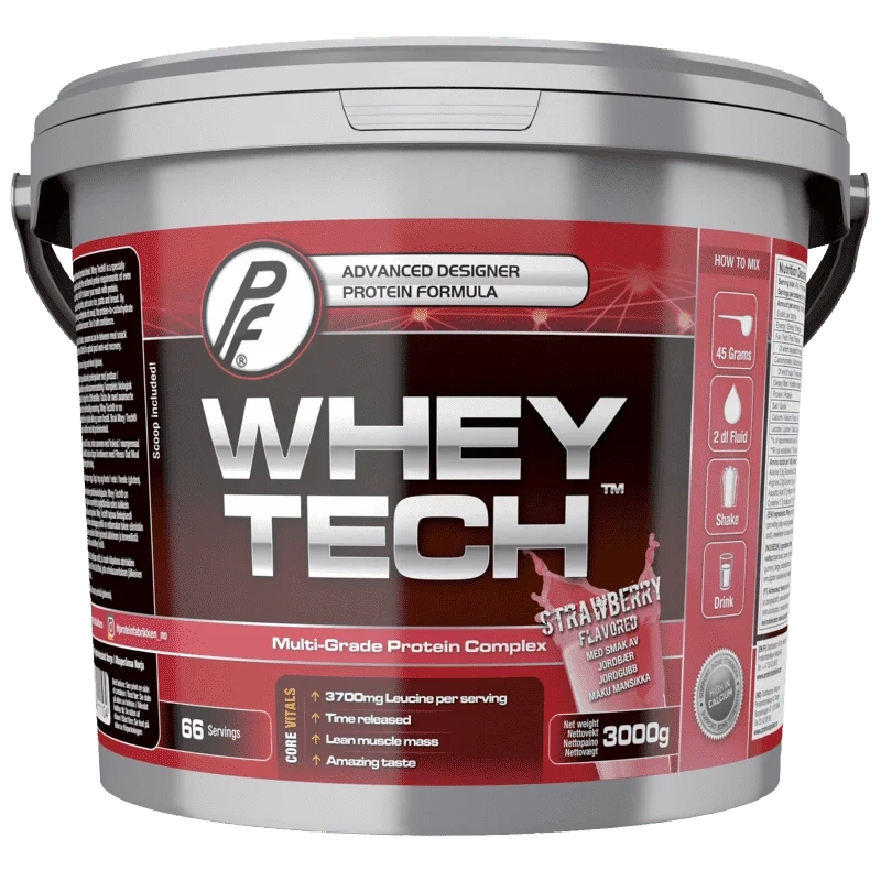 Proteinfabrikken Whey Tech Jordbær 3000g