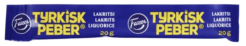Tyrkisk Peber Lakrisstang 20g