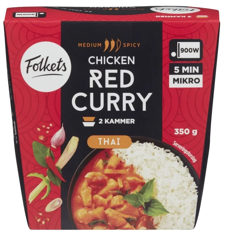 Chicken Red Curry 350g Folkets
