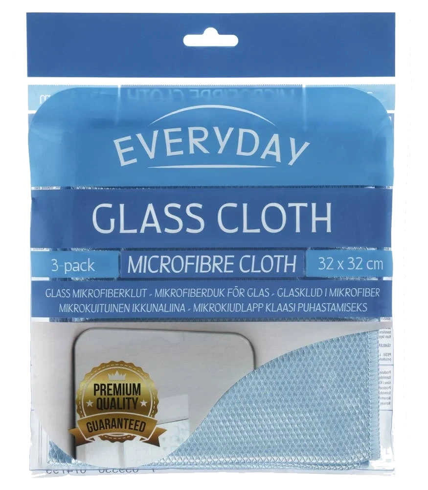 Mikrofiberkluter for glass