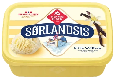 Sørlandsis Ekte Vanilje 1l Hennig-Olsen Is