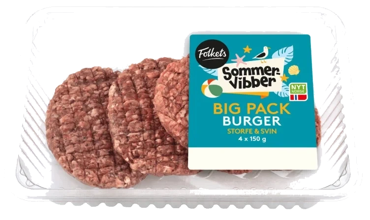 Burger Big Pack 4stk 600g Sommervibber
