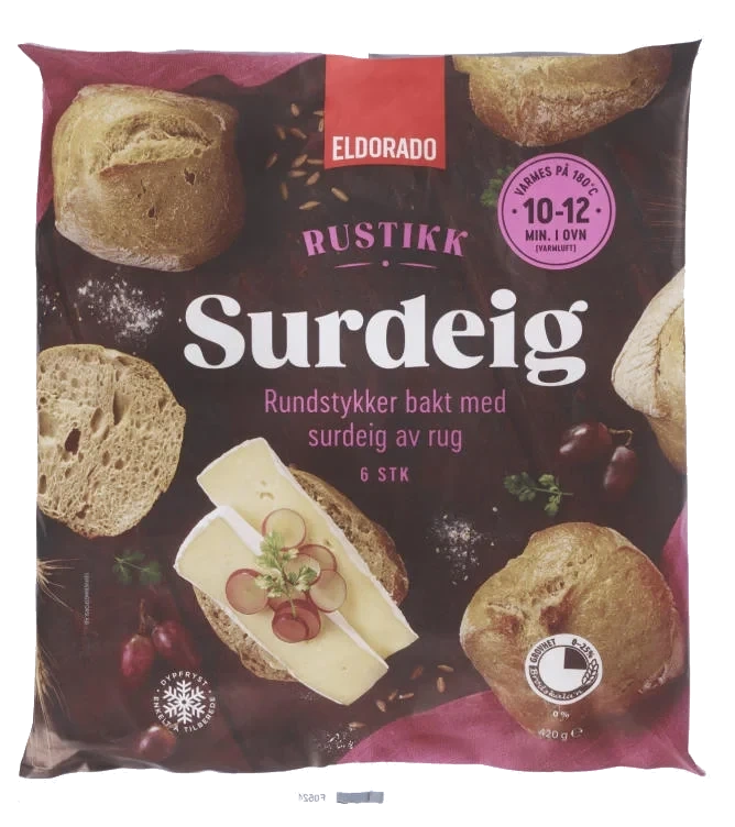Rundstykker m/surdeig Av Rug 420g