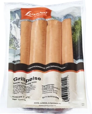 Grillpølse Røykt 480g Lundal