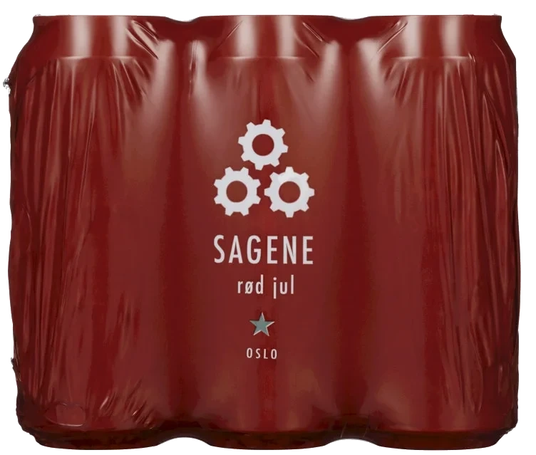 Sagene Rød Jul 0,5lx6 boks
