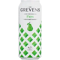 Grevens Cider Pære u Sukker 0,33l Fl