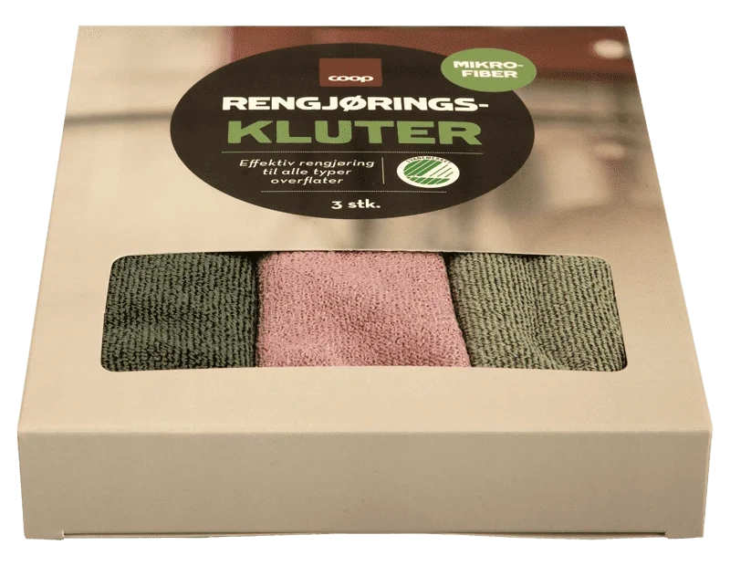 Coop Mikrofiber Rengjøringsklut 3pk