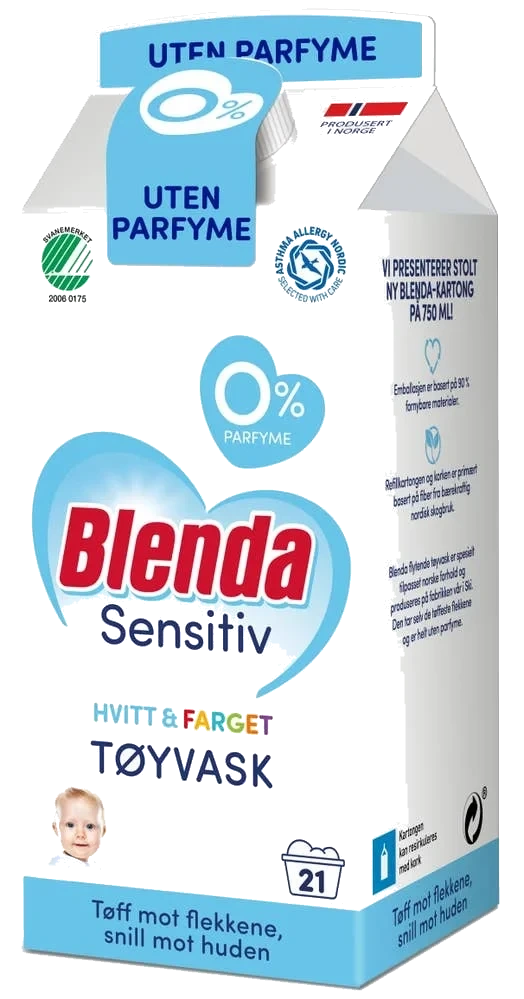 Sensitiv flytende vask
