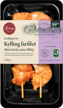 Grillspyd Lårfilet med Sticky Asian Bbq 220g