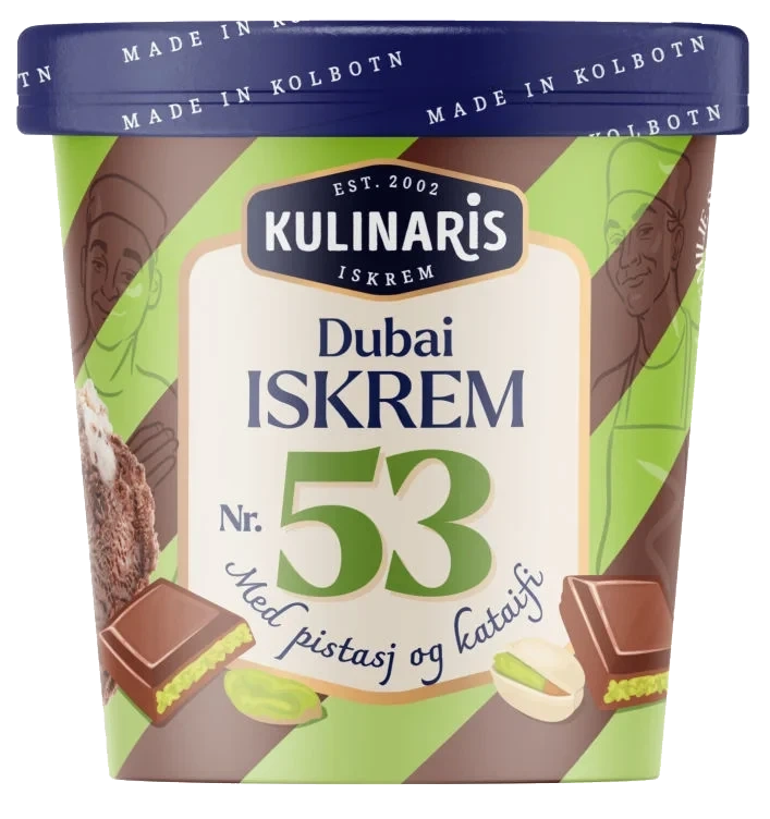 Kulinaris Dubai Sjokolade-iskrem 0,5l Kulinaris 0,5l