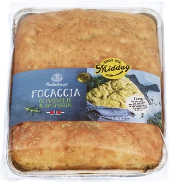 Focaccia Godt til Middag 350g Bakehuset