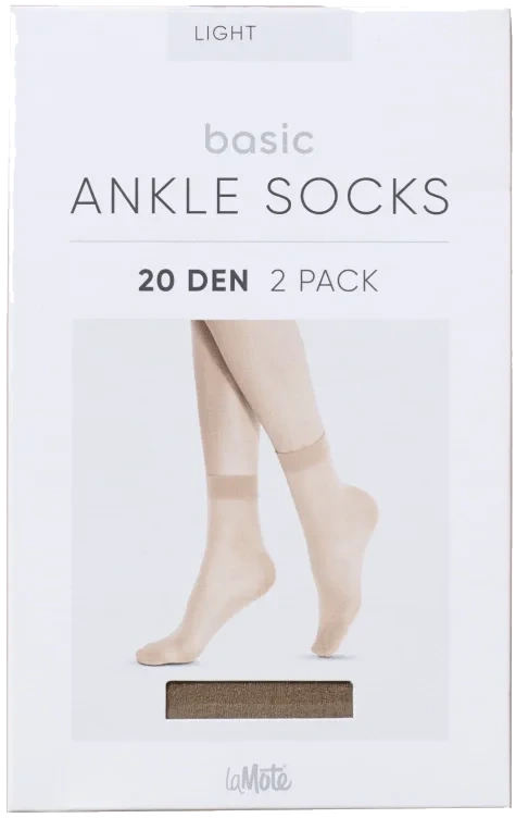 Ankle Socks Glow 2pk La Mote