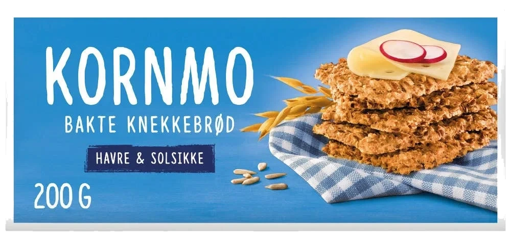 Kornmoknekkebrød Havre & Solsikke