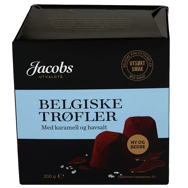 Belgiske Trøfler Karamell&havsalt 200g Jacobs