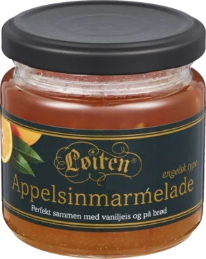 Appelsinmarmelade Engelsk,200g Løiten