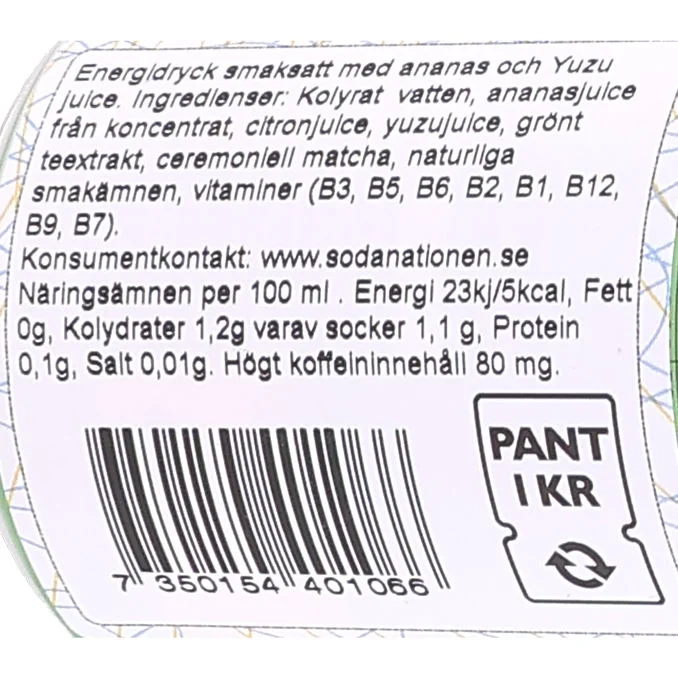 Energidryck Pineapple Yuzu