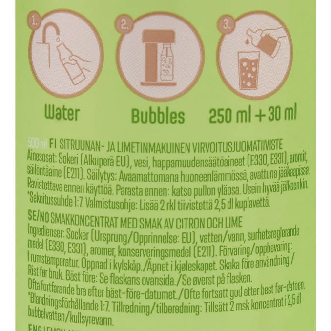 Läsk Koncentrat Lemon-Lime
