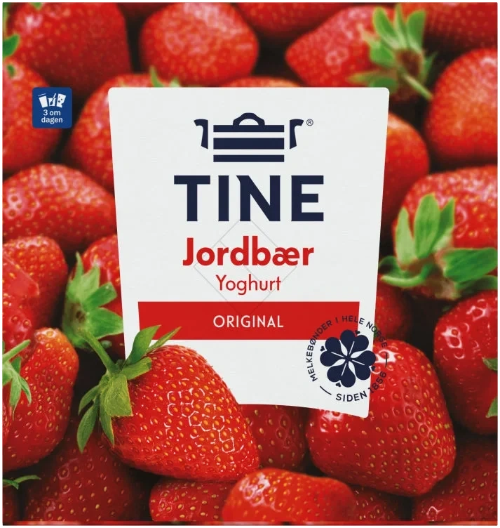 Tine Yoghurt Jordbær 4x150g