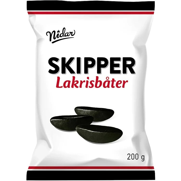 Lakrisbåter 200g Skipper