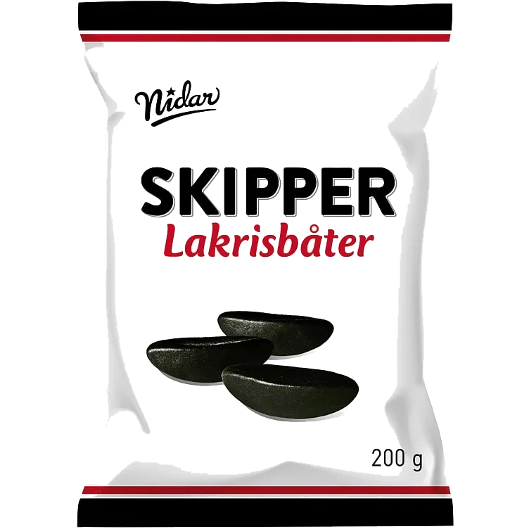 Lakrisbåter 200g Skipper