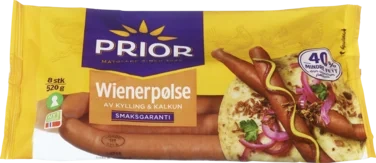 Wienerpølse Kylling/Kalkun 520g