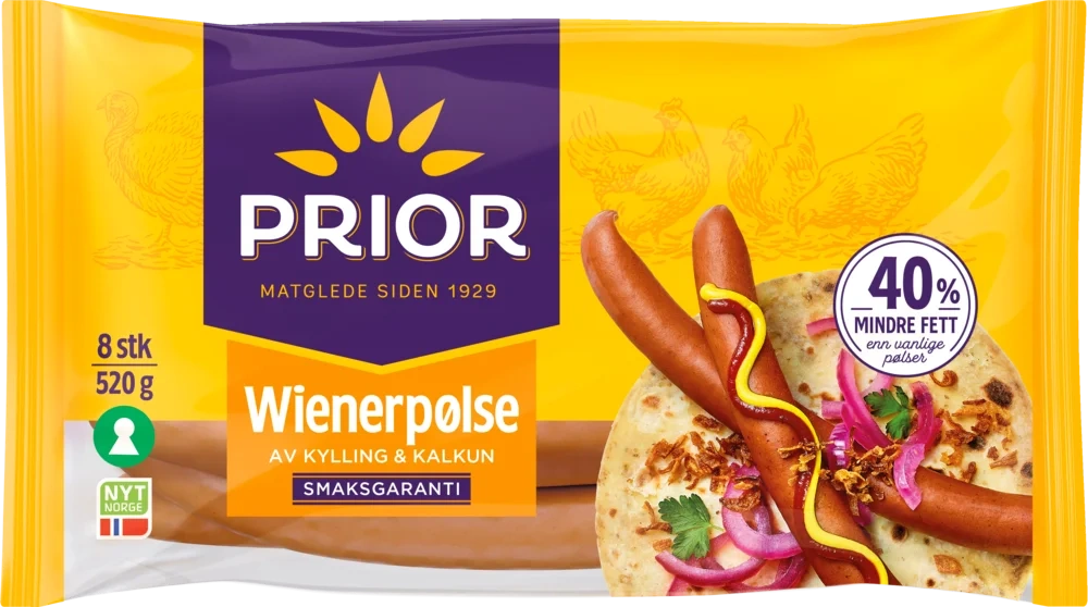 Wienerpølse Kylling/Kalkun 520g