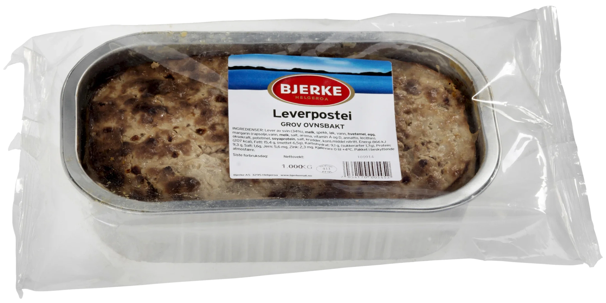 Bjerke Grov Leverpostei 1kg