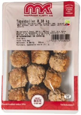 Tapasboller 380g Meråker Kjøtt