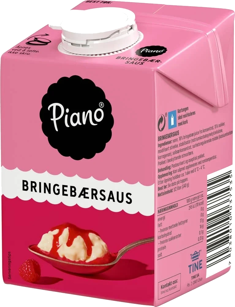 Piano Bringebærsaus