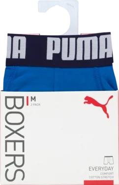Puma Herre Boxer Basic 2 Pk Blue/navy Xxl