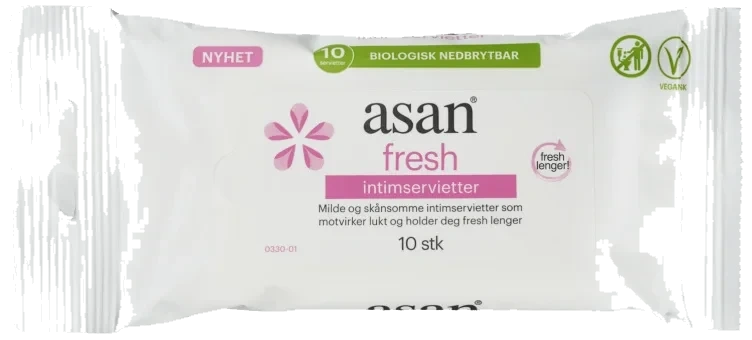 Asan Intimserviett Fresh 10stk Asan